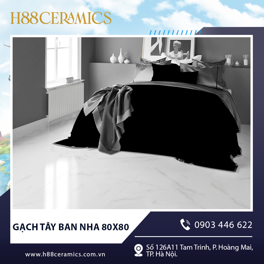 Gạch lát nền nhập khẩu Ban Nha 80×80 cm – CALACATTA Gạch lát nền nhập khẩu Ban Nha 80×80 cm – CALACATTA
