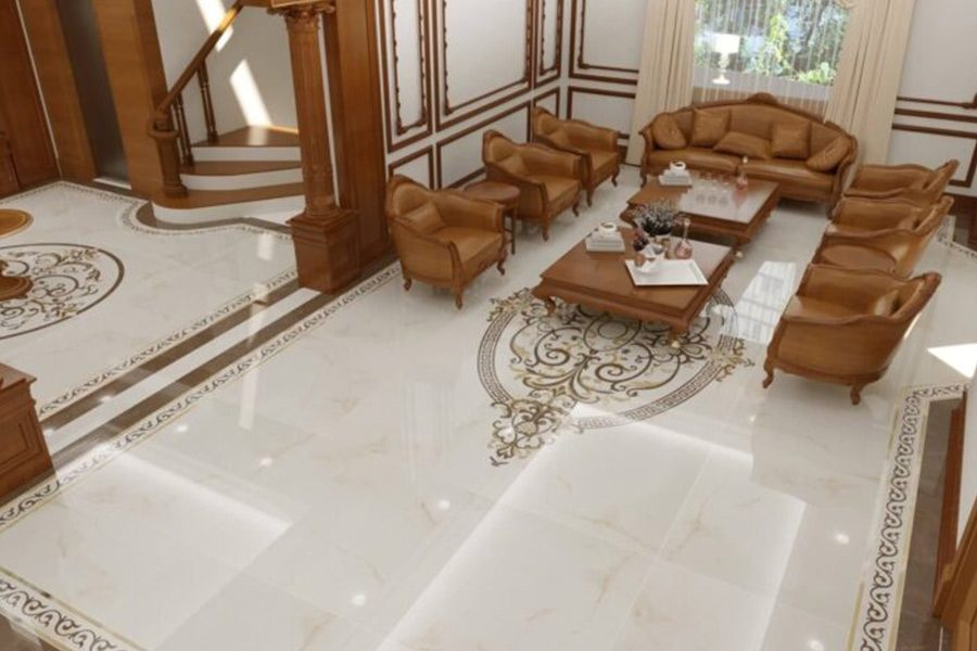 Gạch CNC cho phòng khách